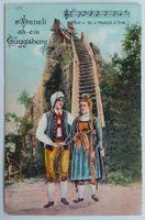 AK: s`Vreneli ab em Guggisberg, Grusskarte 1908
